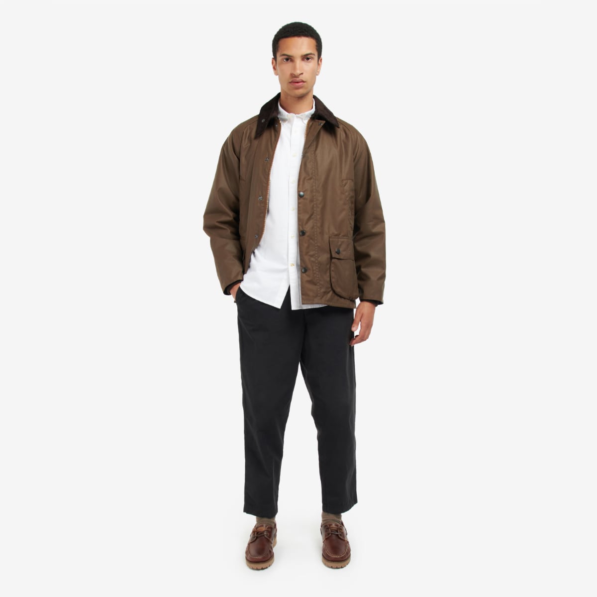 Barbour Bedale Men's Waxed Jacket | Bark