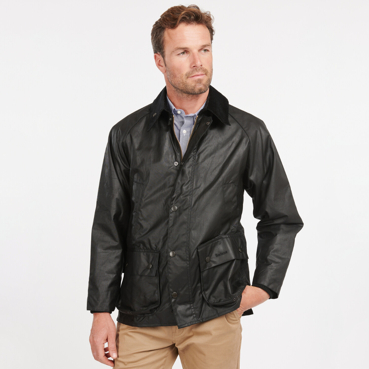 ジャケット・アウター Barbour BEDALE WAXED COTTON Black 38 Barbour Bedale Men's Waxed Jacket – Black | Allweathers UK