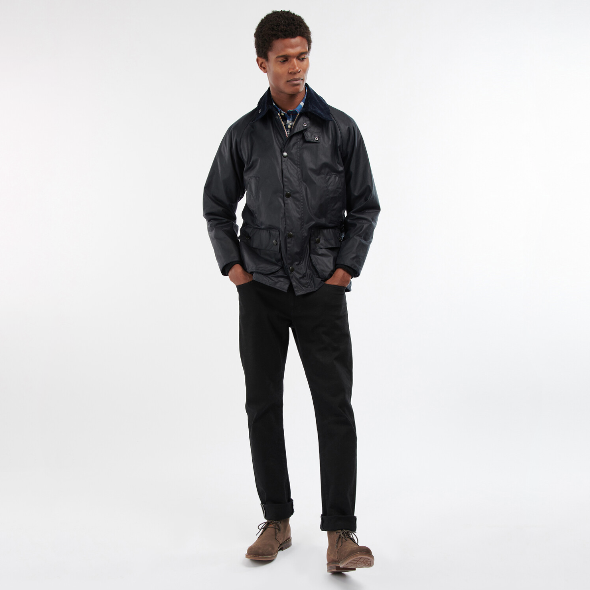 Barbour Bedale Men's Waxed Jacket | Navy