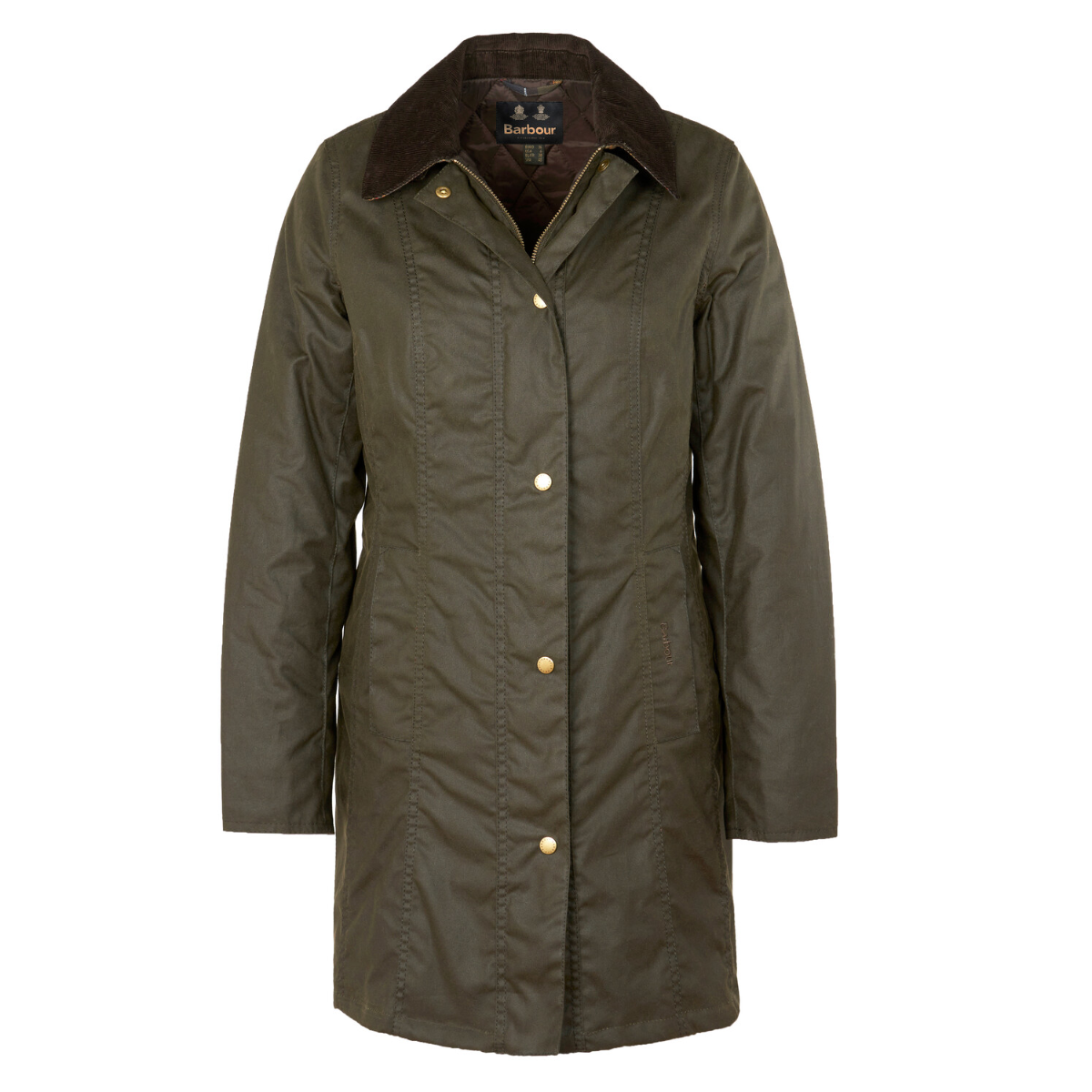 Barbour Belsay Women's Waxed Jacket | Olive