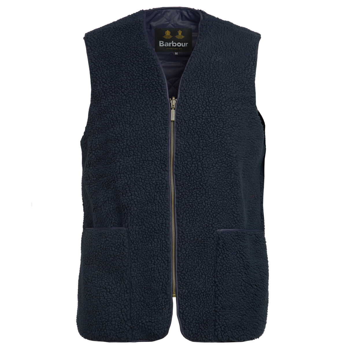 Barbour Berber Zip-In Men's Liner | Navy