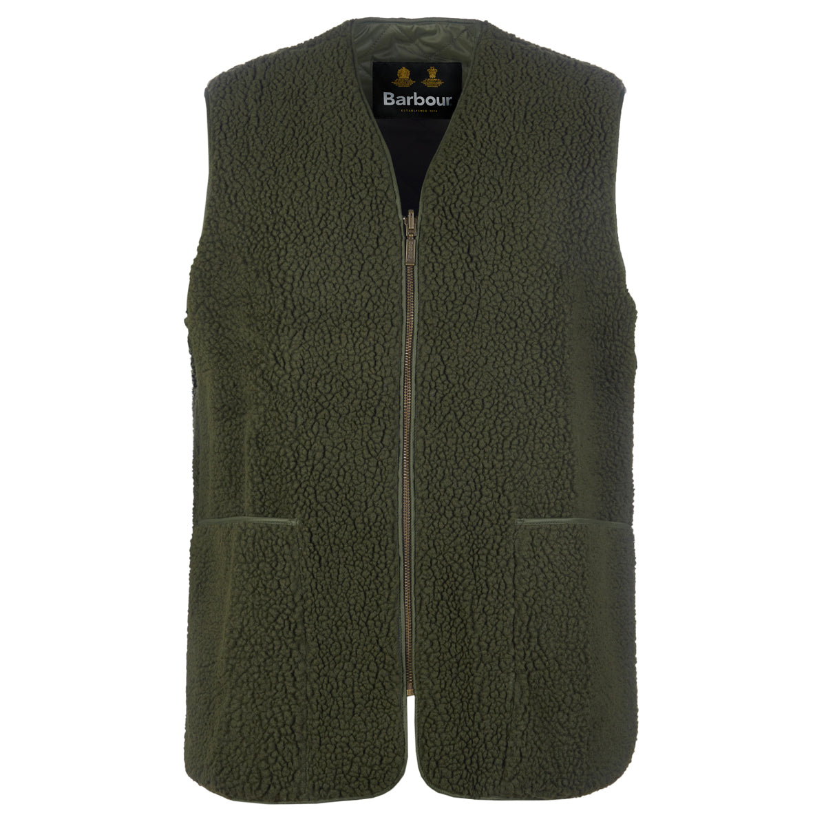 Barbour Berber Zip-In Men's Liner | Sage