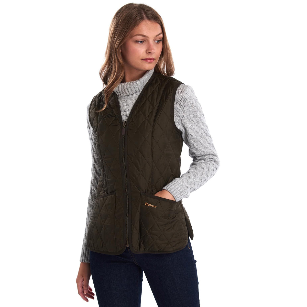 Barbour Betty Interactive Women's Liner | Dark Olive SKU: LLI0001OL91