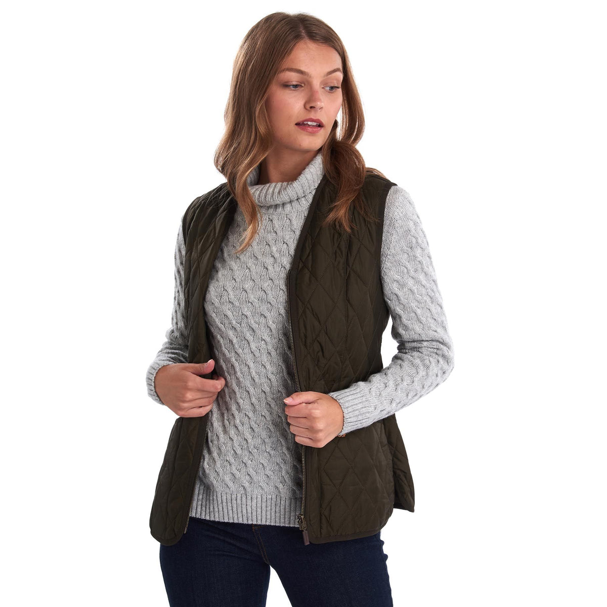 Barbour Betty Interactive Women's Liner | Dark Olive SKU: LLI0001OL91