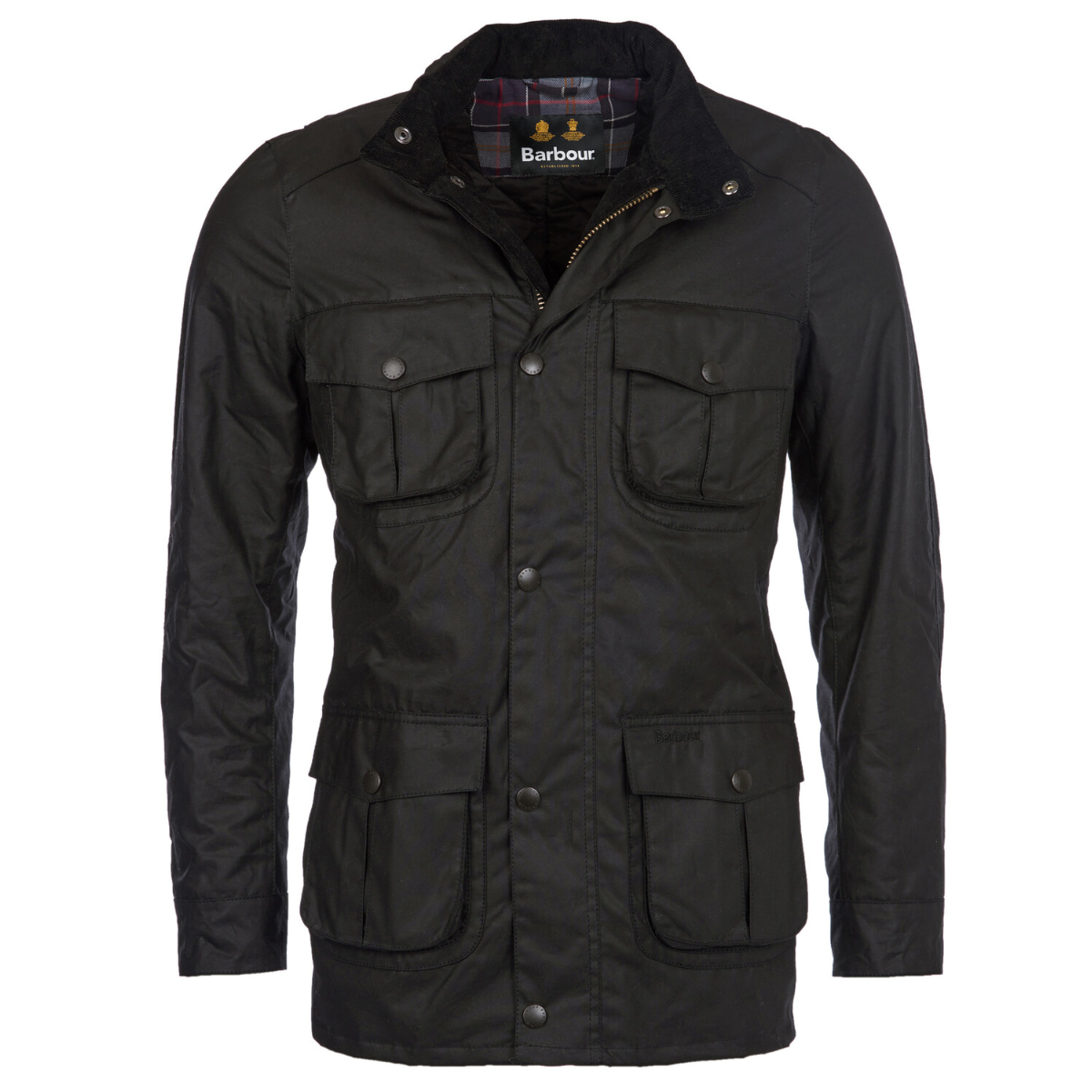Mens black barbour on sale wax jacket