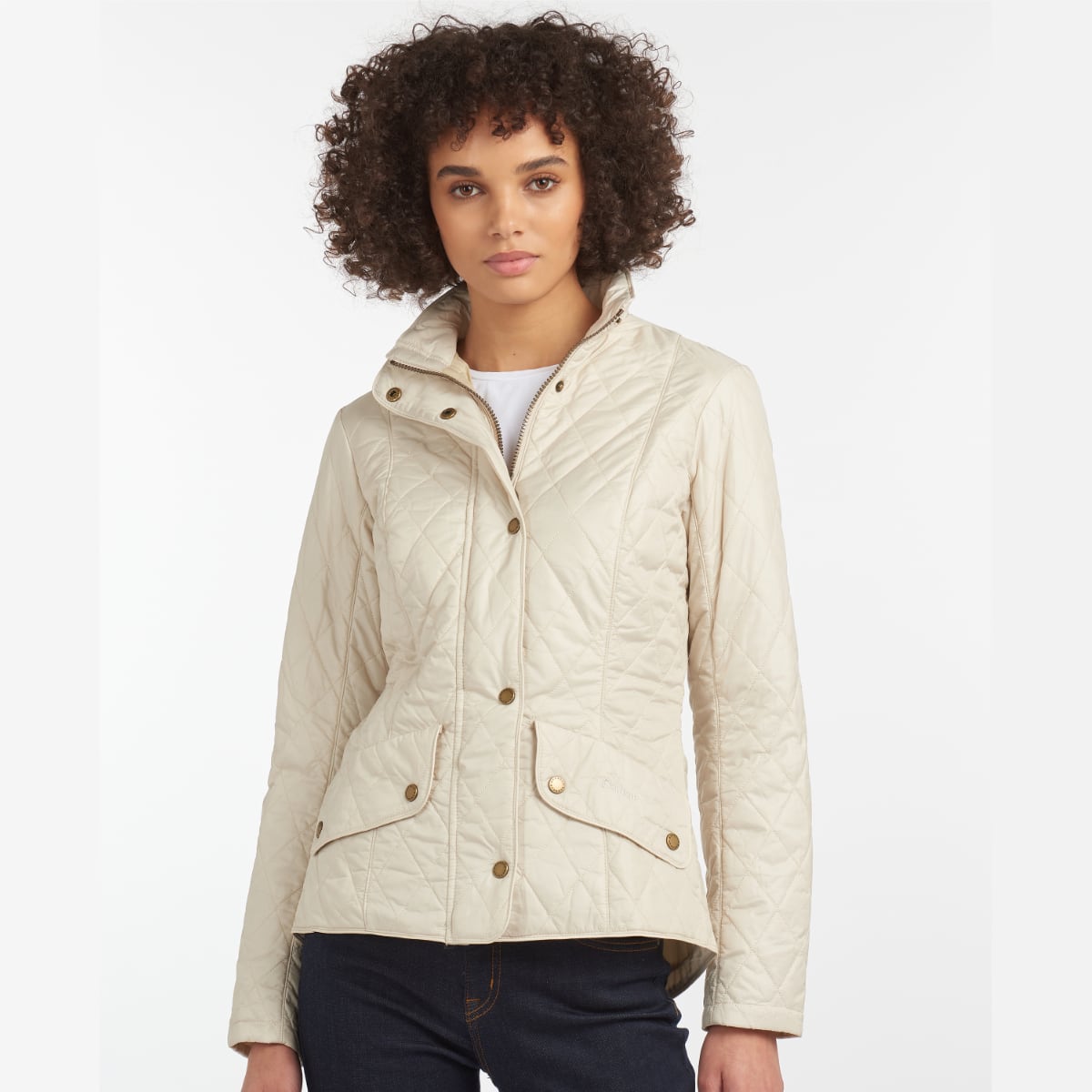 Barbour Flyweight Cavalry Women's Quilted Jacket | Pearl