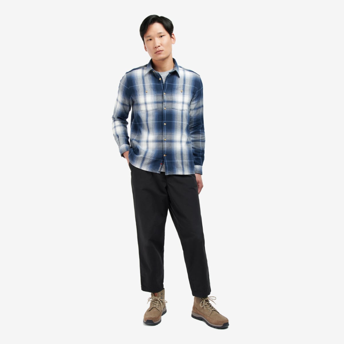 Barbour Haversthwaite Tailored Fit Men's Shirt | Navy