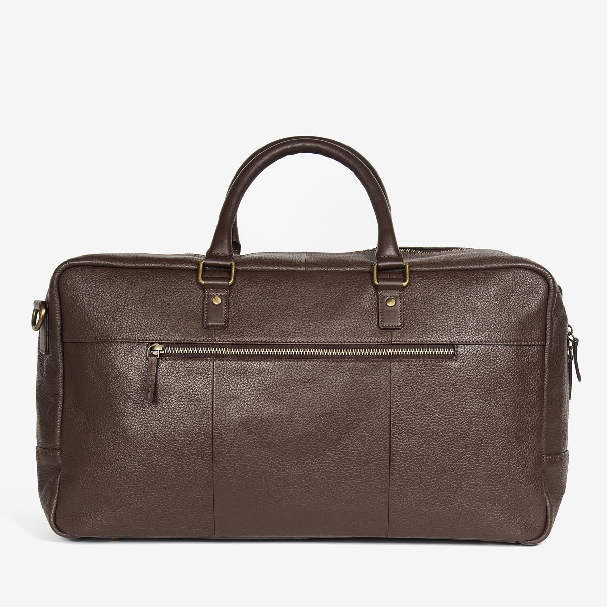 Barbour Highgate Leather Holdall | Dark Brown