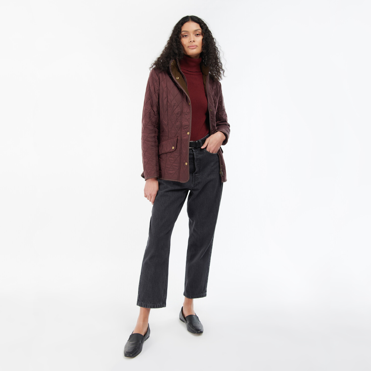 Barbour Cavalry Polarquilt Windsor on model full height