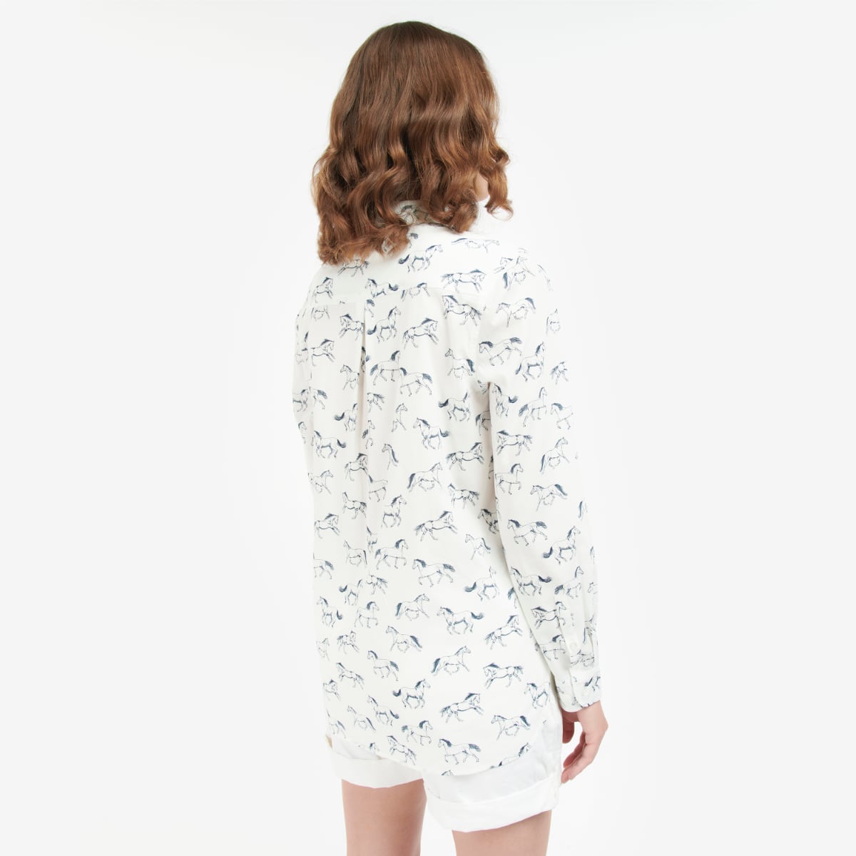 Barbour Safari Women's Top | Cloud / Horse Print