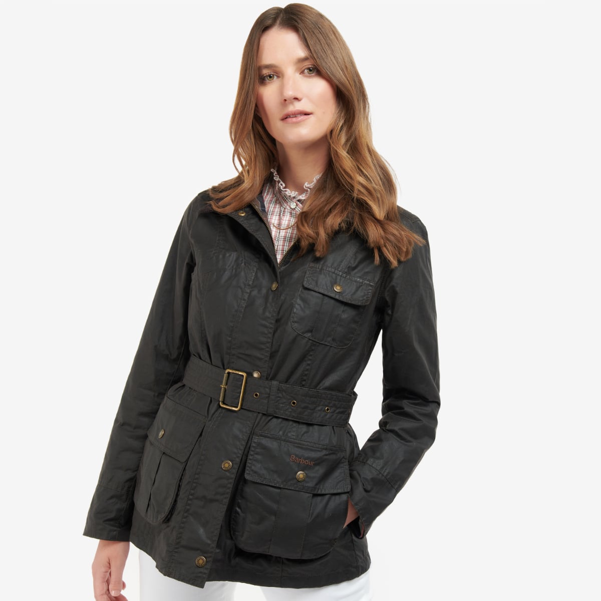 Barbour BELTED Beadnell Women's Waxed Jacket | Rustic