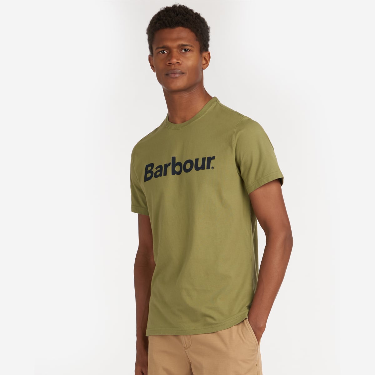 Barbour Men's Logo T-Shirt | Burnt Olive