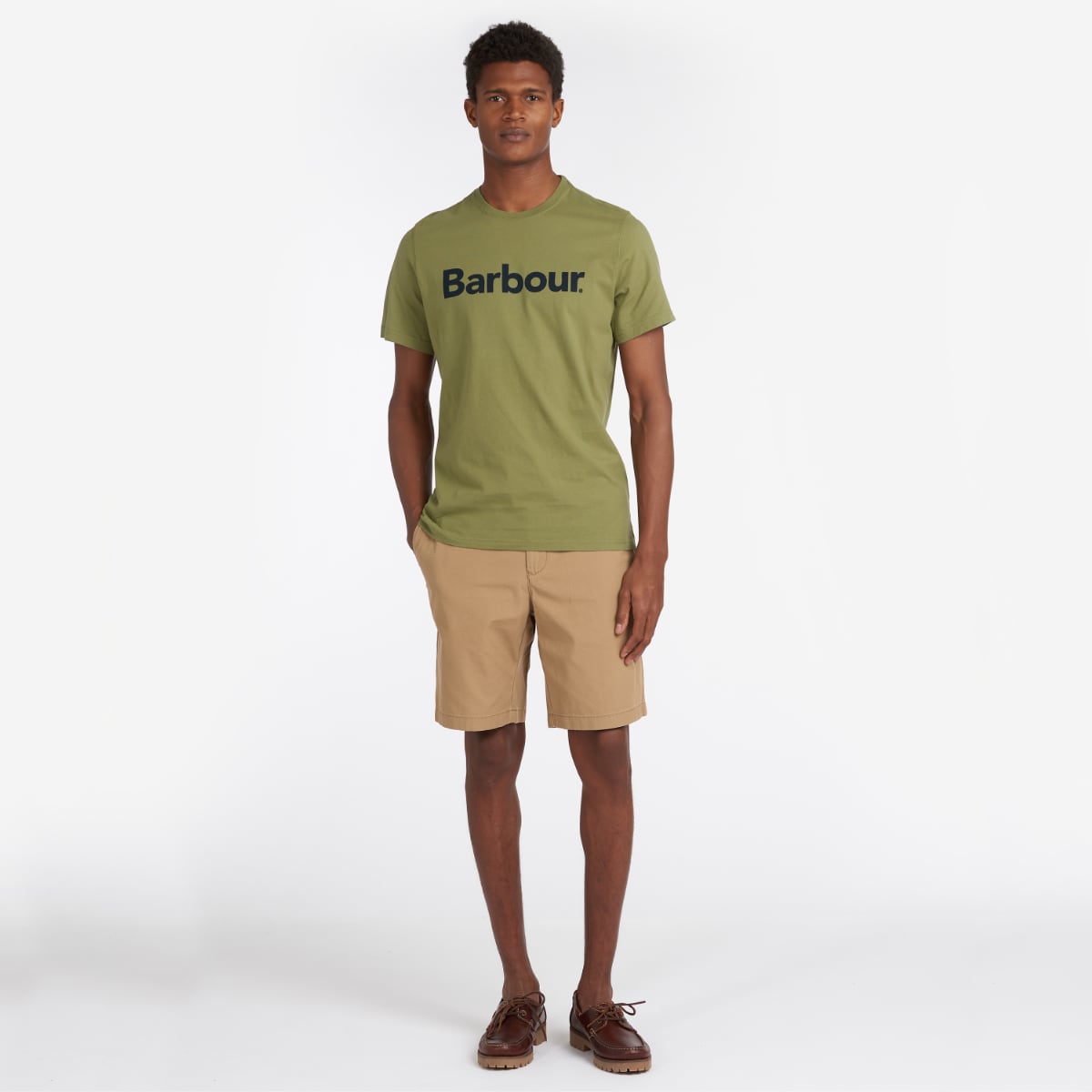 Barbour Men's Logo T-Shirt | Burnt Olive