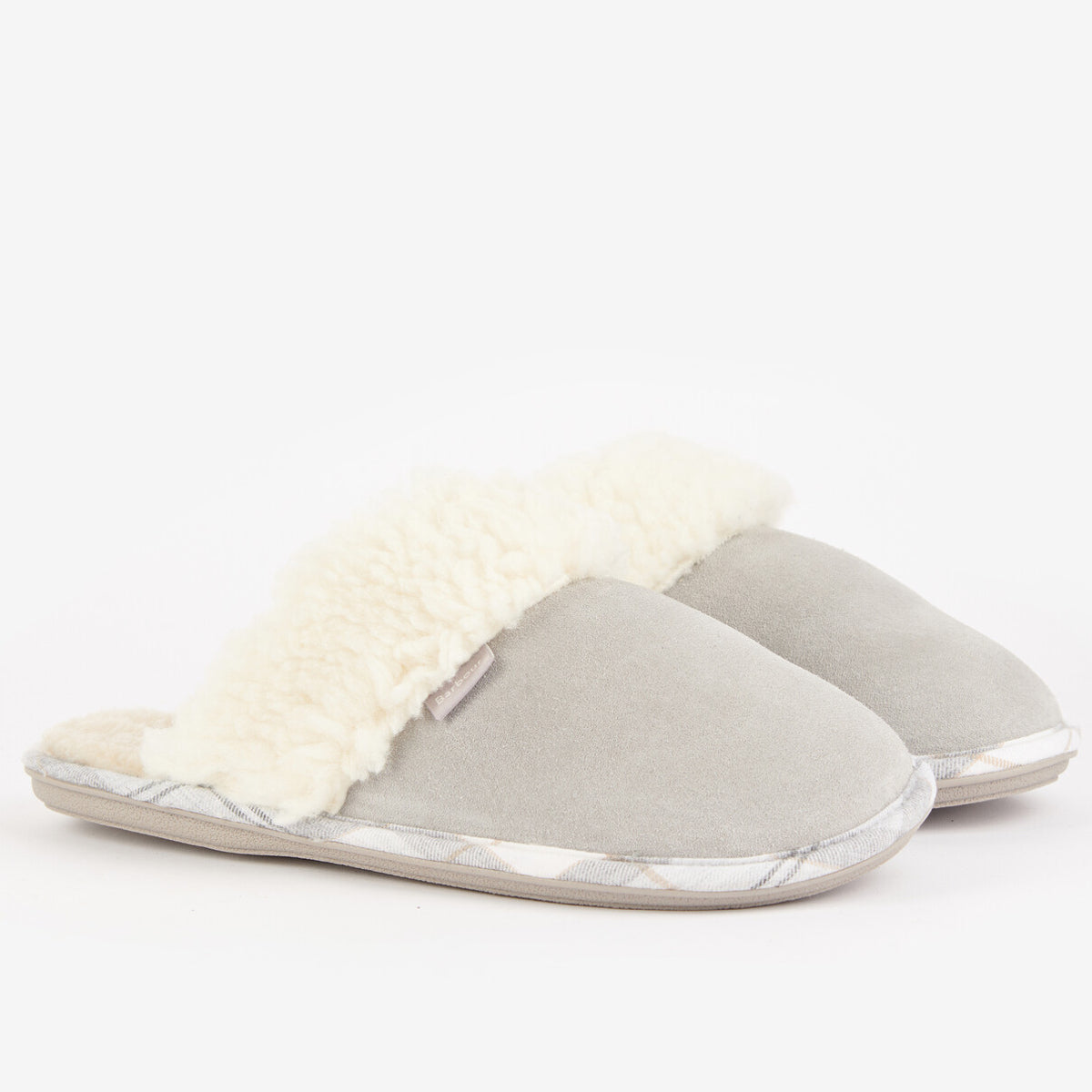 Barbour Lydia Mule Women's Slipper | Grey Suede (Grey Trim)