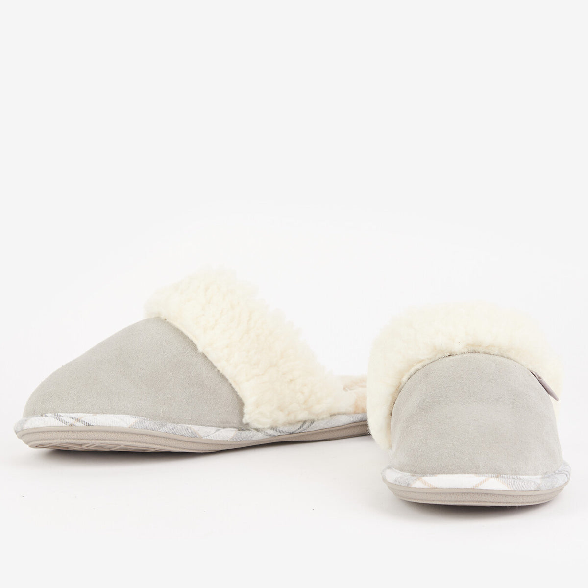 Barbour Lydia Mule Women's Slipper | Grey Suede (Grey Trim)