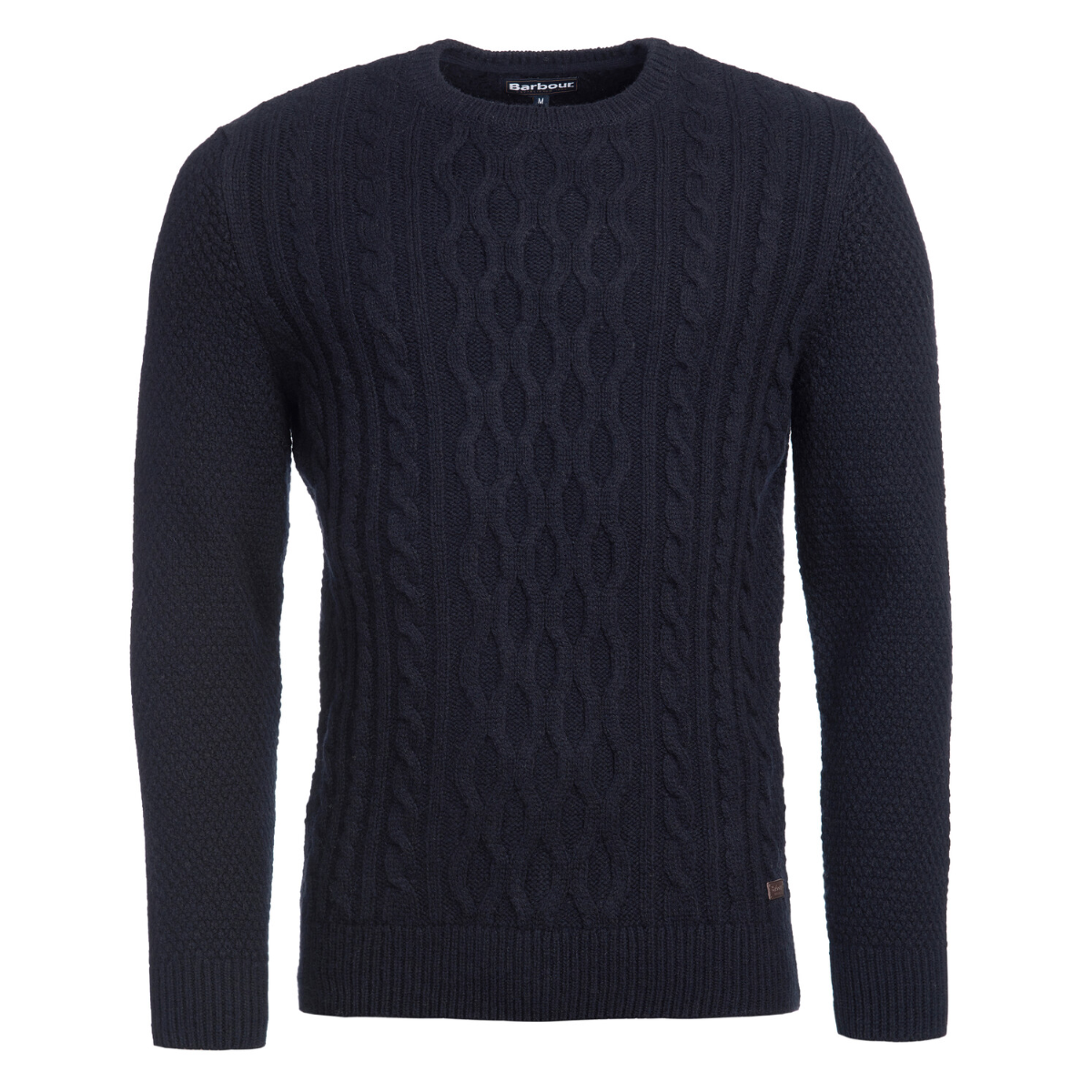 Barbour Chunky Cable Crew Men's Jumper | Navy