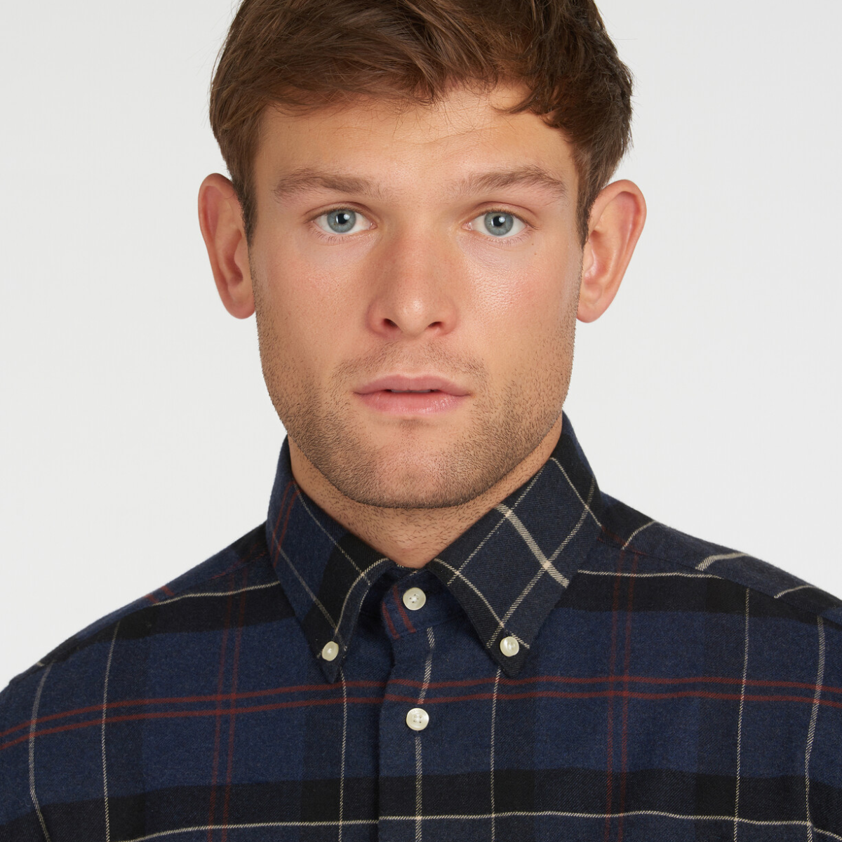 Barbour Lustleigh Tailored Fit Men's Shirt | Navy Marl