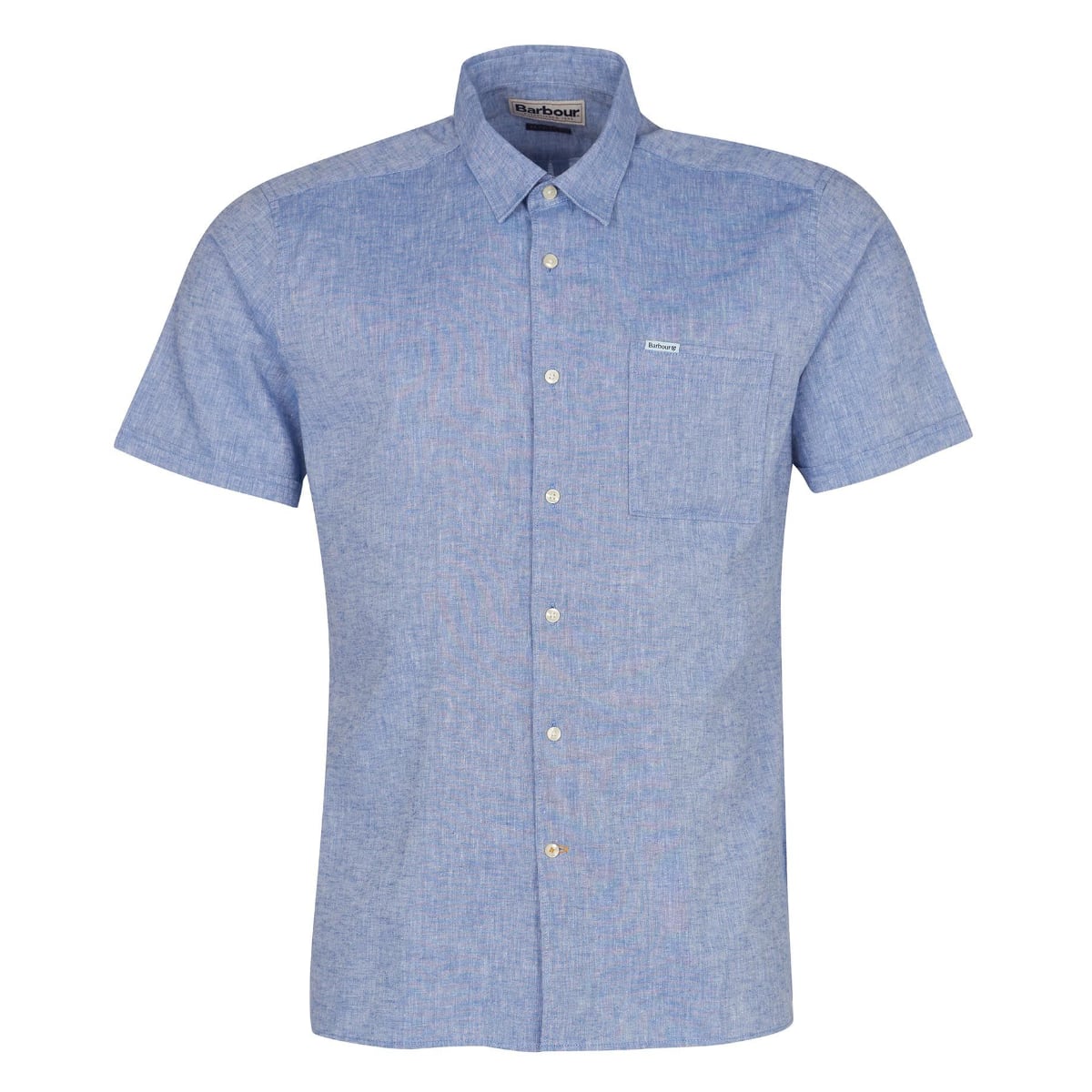 Barbour Nelson Short Sleeve Regular Fit Men's Shirt | Blue