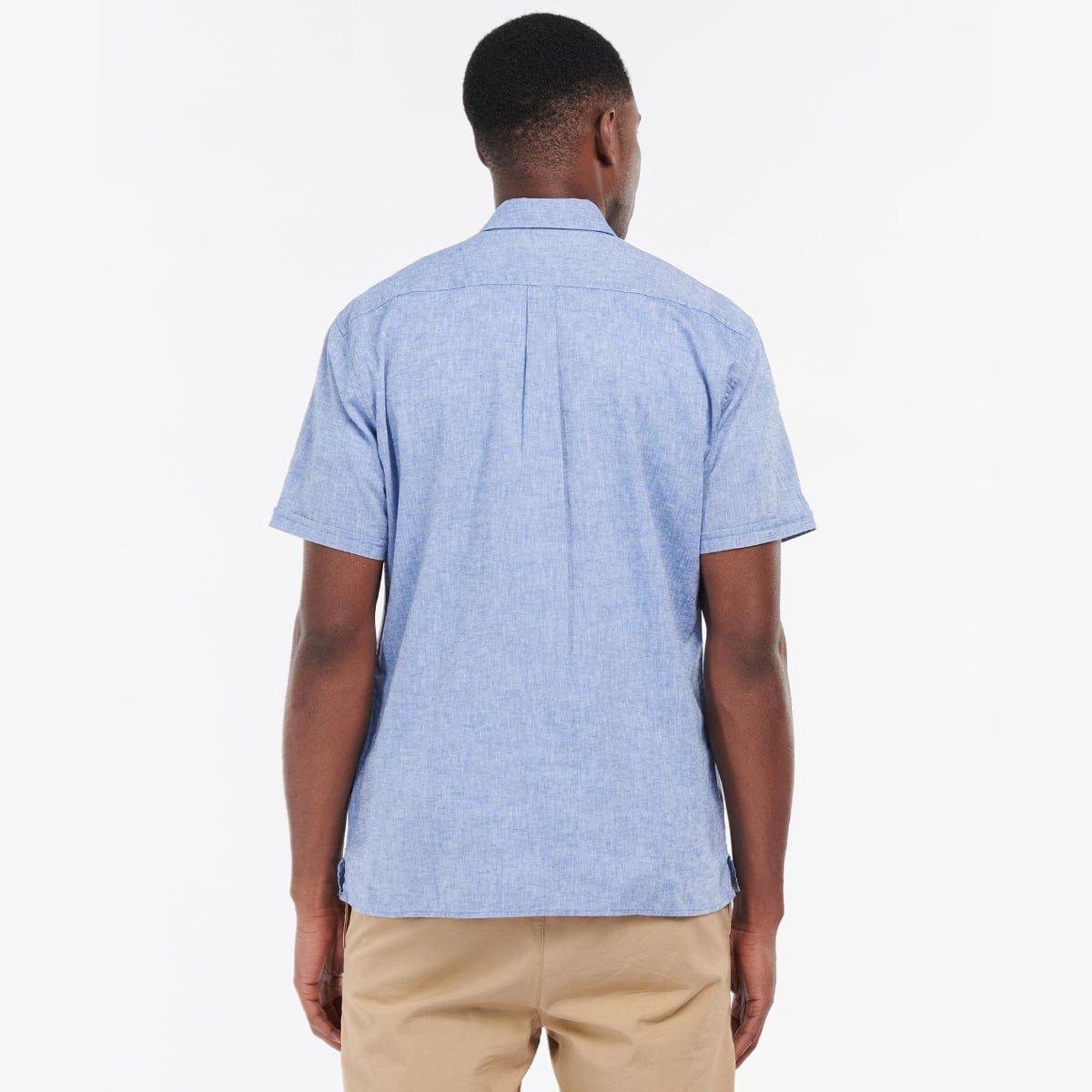 Barbour Nelson Short Sleeve Regular Fit Men's Shirt | Blue