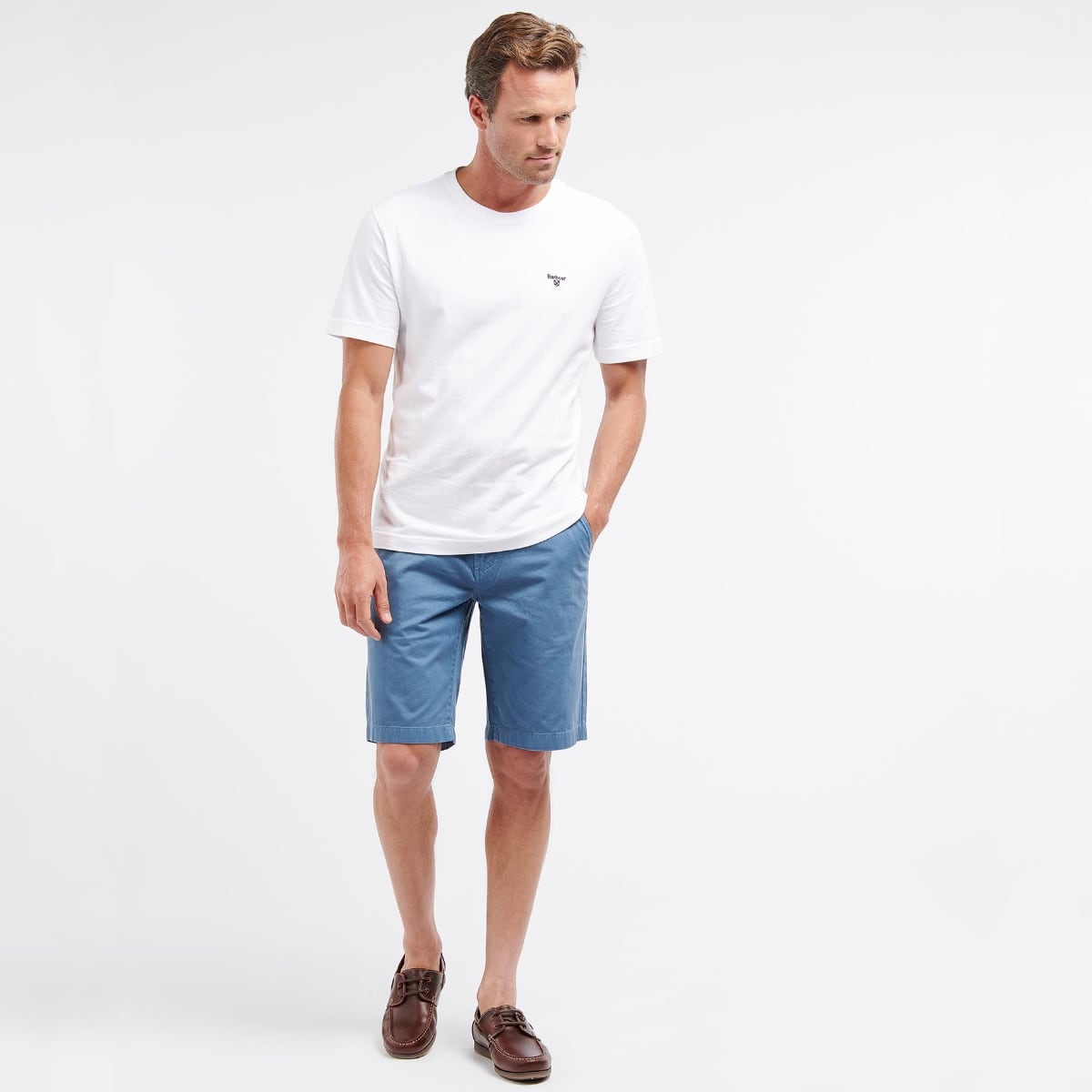Barbour Neuston Twill Men's Shorts | Force Blue