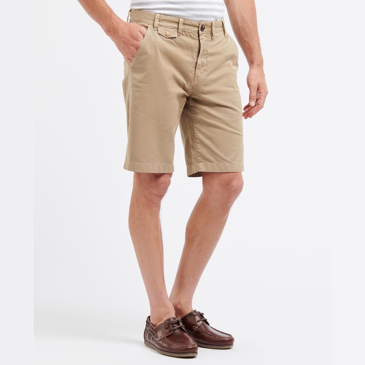 Barbour Neuston Twill Men's Shorts | Stone