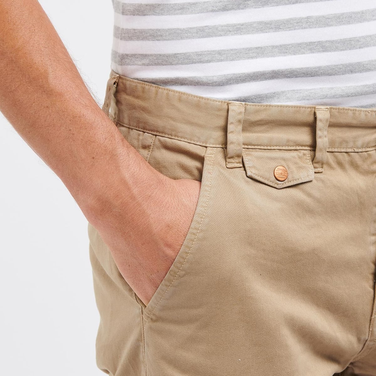 Barbour Neuston Twill Men's Shorts | Stone