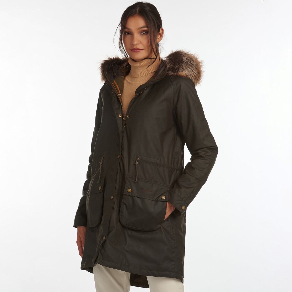 Barbour Mull Women's Waxed Jacket | Olive