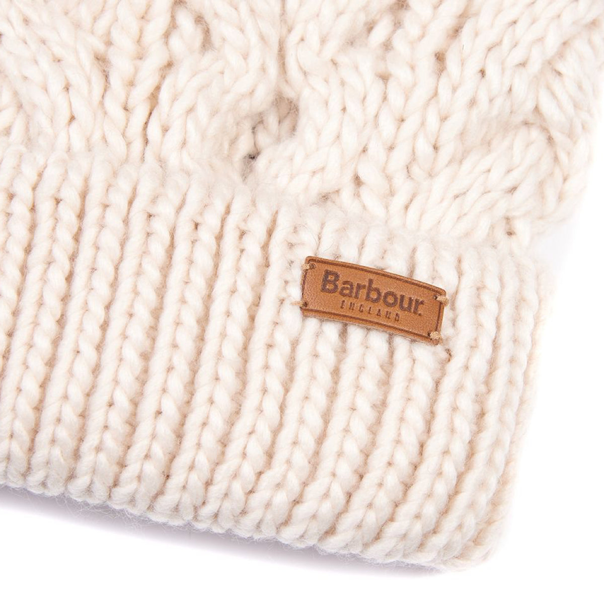 Barbour Penshaw Cable Beanie | Blush Pink