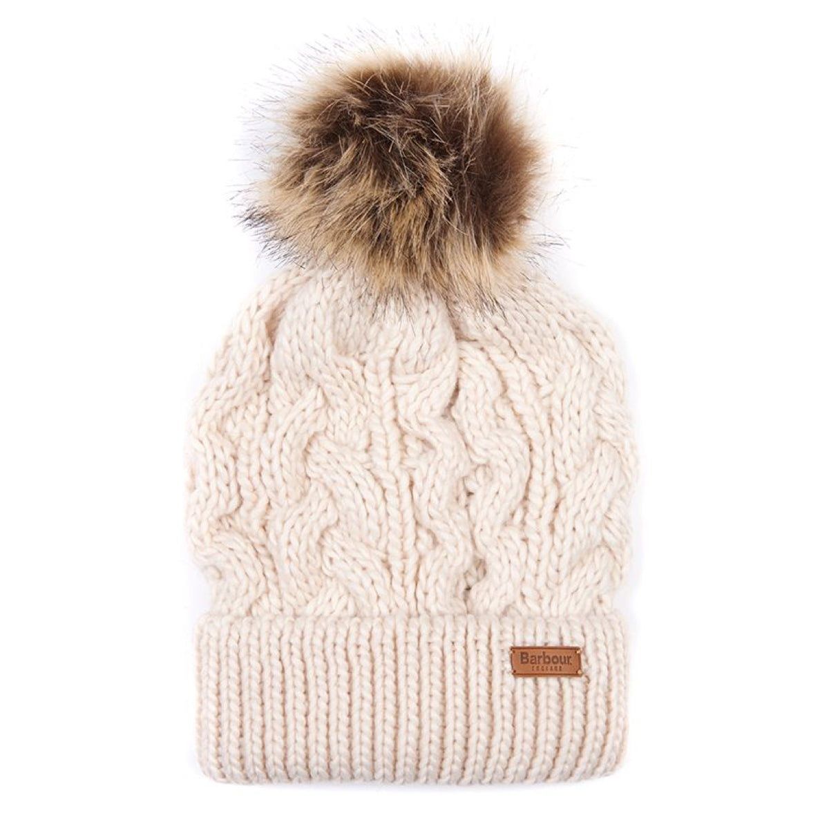 Barbour Penshaw Cable Beanie | Blush Pink
