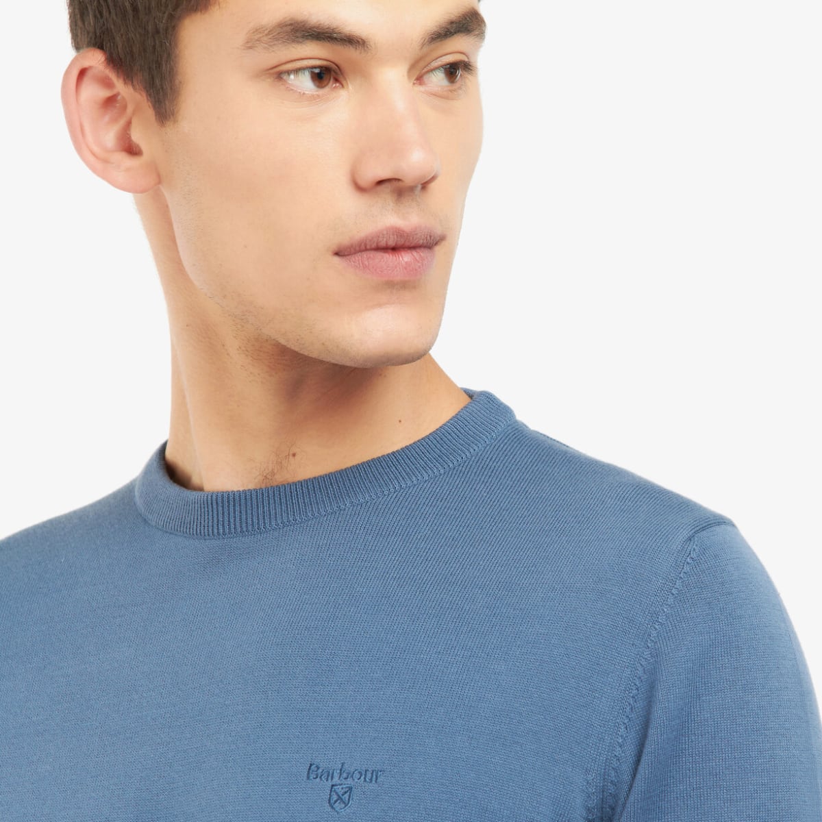 Barbour Pima Cotton Crew Neck Men's Jumper | Bearing Sea