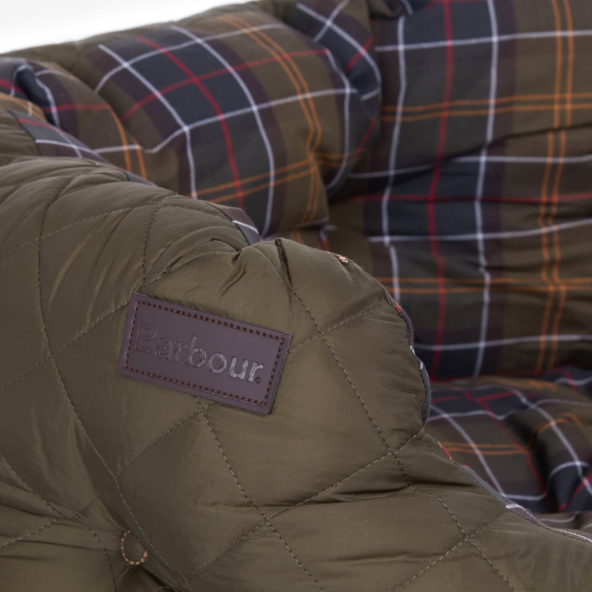 Barbour Quilted Dog Bed 35 Inch | Olive