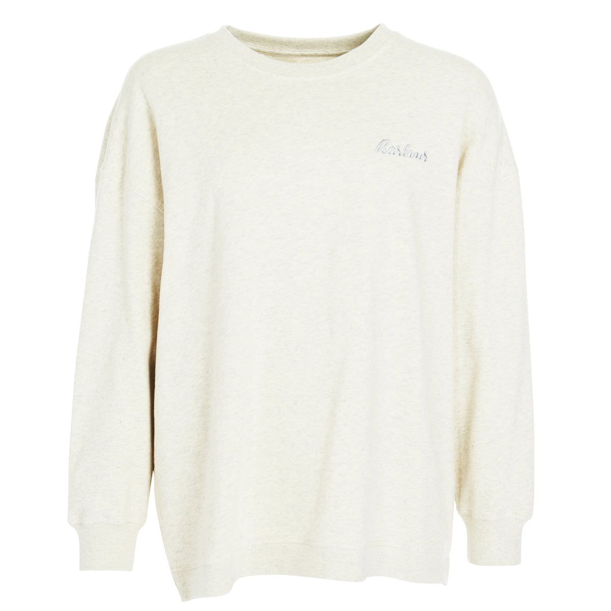 Barbour Rosie Women's Relaxed Lounge Crew Sweater | Ecru Marl