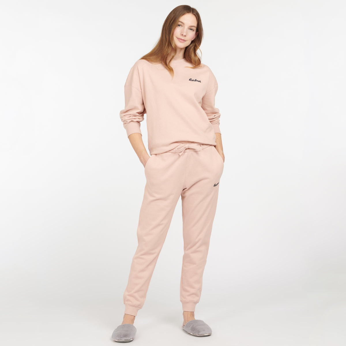 Barbour Rosie Women's Relaxed Lounge Crew Sweater | Rose Tan