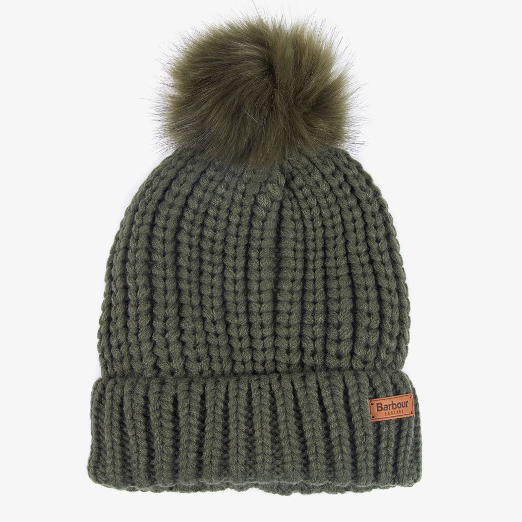 Barbour Saltburn Beanie & Scarf Set | Olive