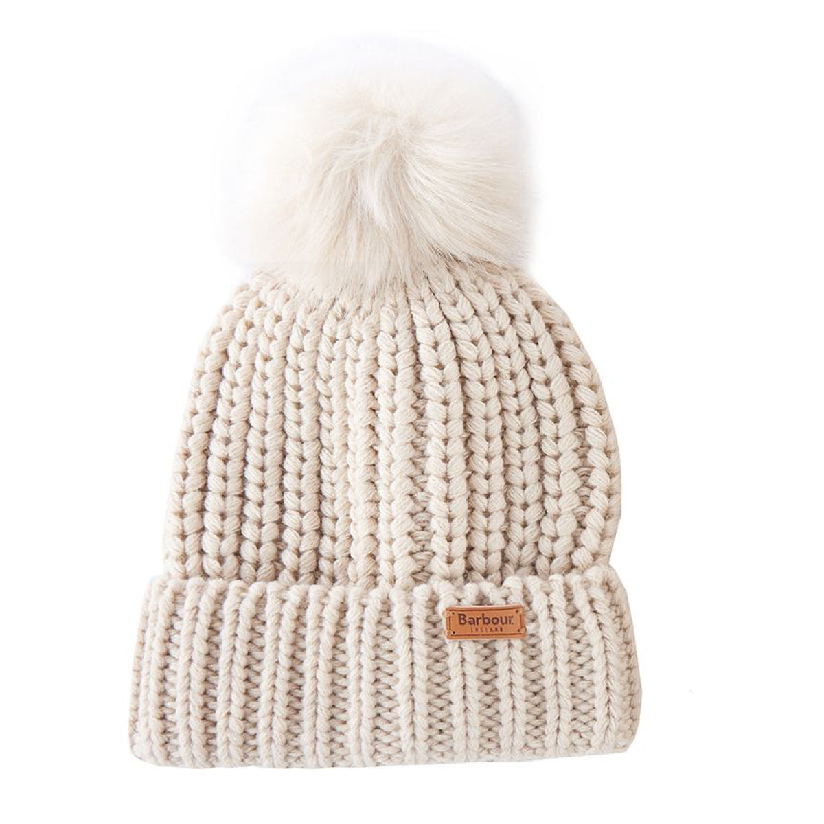 Barbour Saltburn Beanie & Scarf Set | Pearl