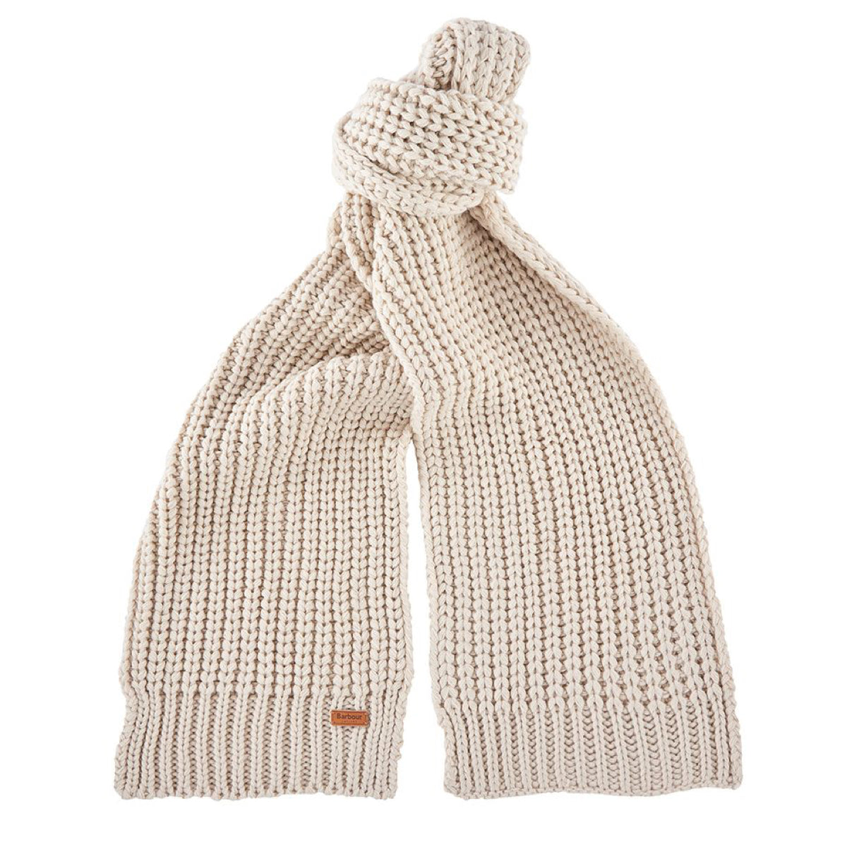 Barbour Saltburn Beanie & Scarf Set | Pearl