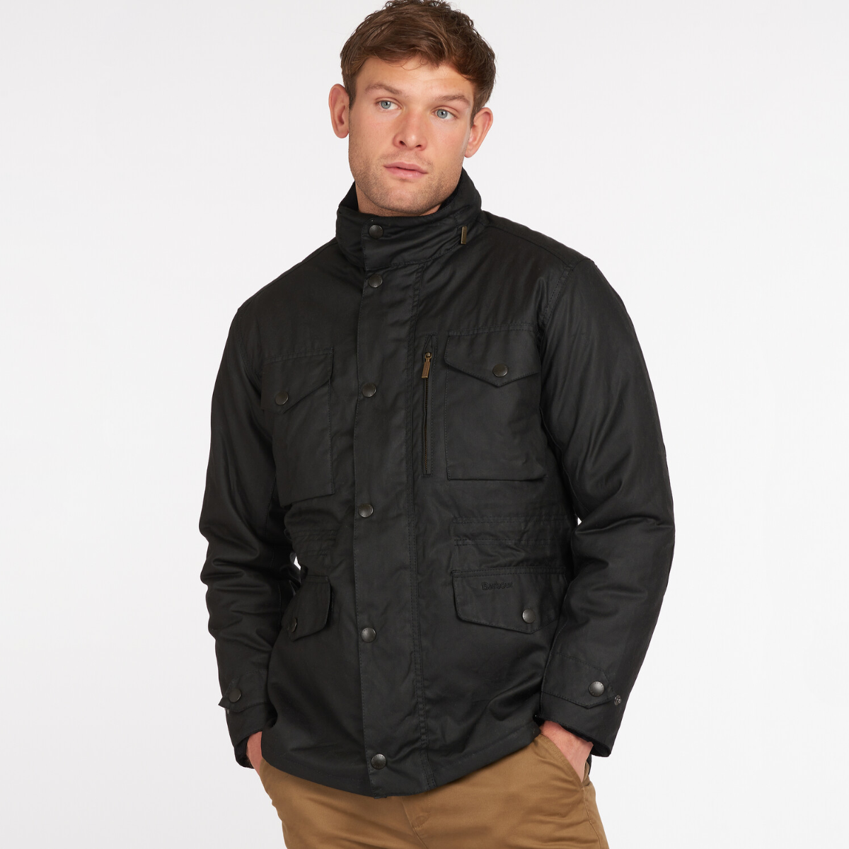 Barbour Sapper Men's Waxed Jacket (AW22) | Black