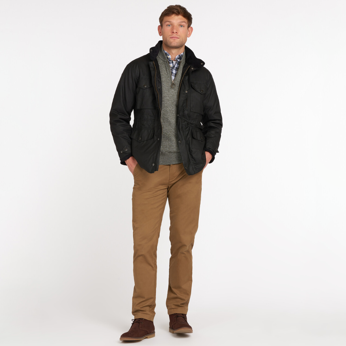 Barbour Sapper Men's Waxed Jacket (AW22) | Black