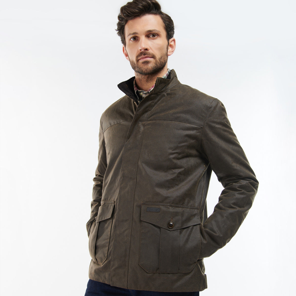 Barbour Sheldon Men's Waxed Jacket | Brown