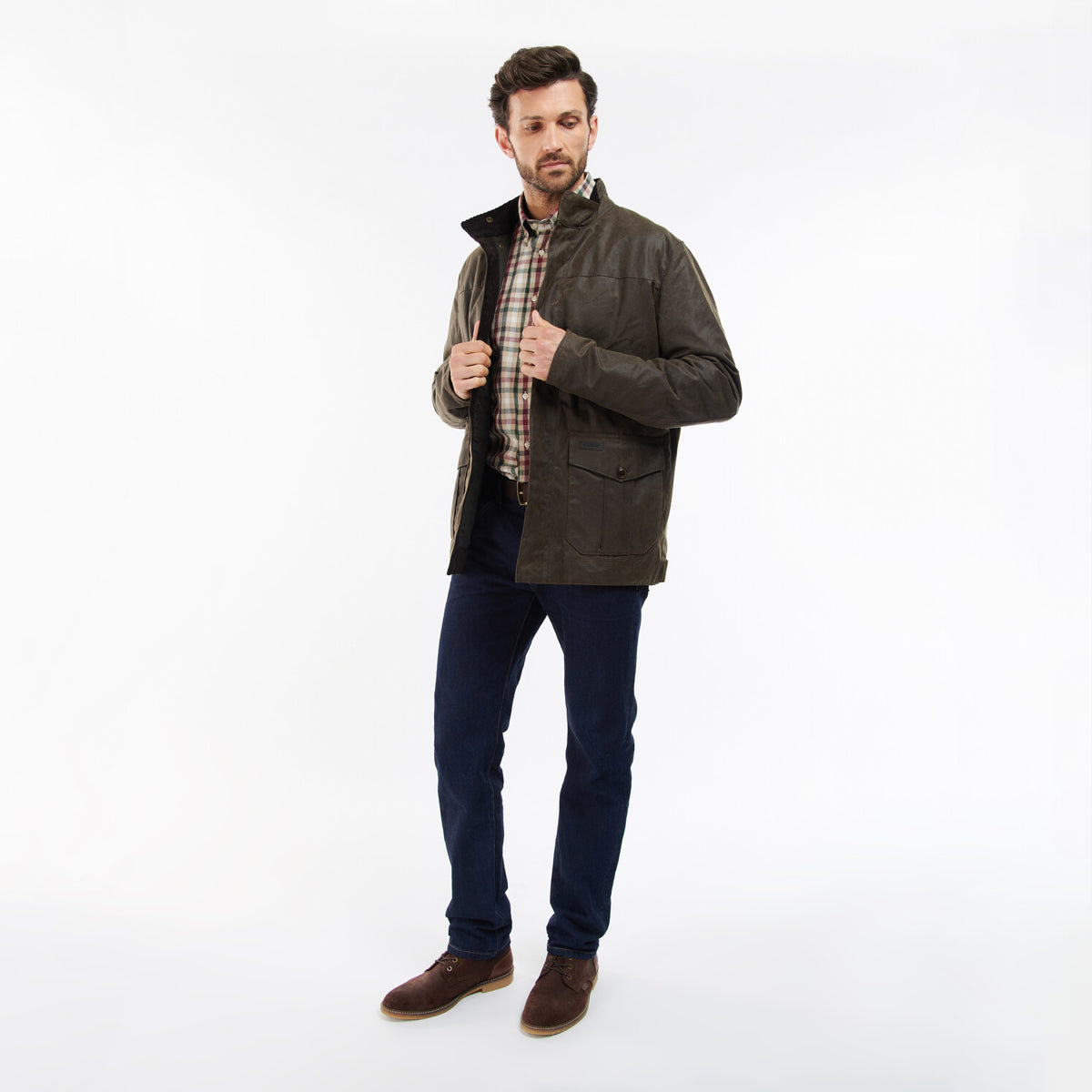 Barbour Sheldon Men's Waxed Jacket | Brown