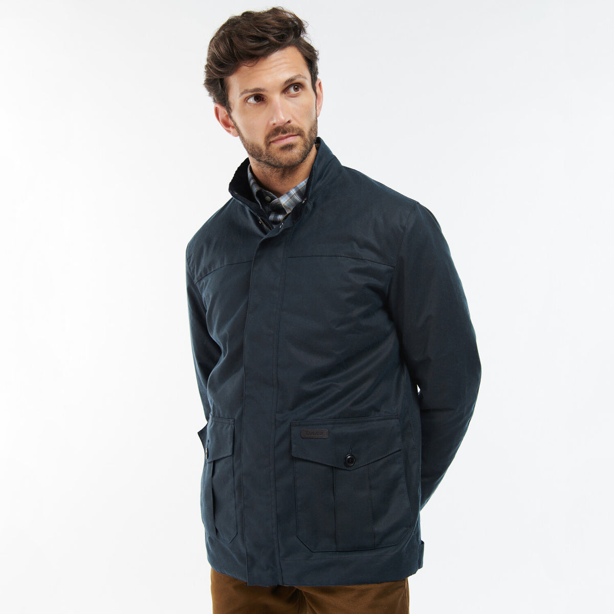 Barbour Sheldon Men's Waxed Jacket | Navy