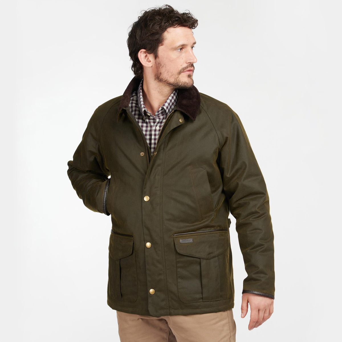 Barbour Stratford Men's Waxed Jacket | Olive