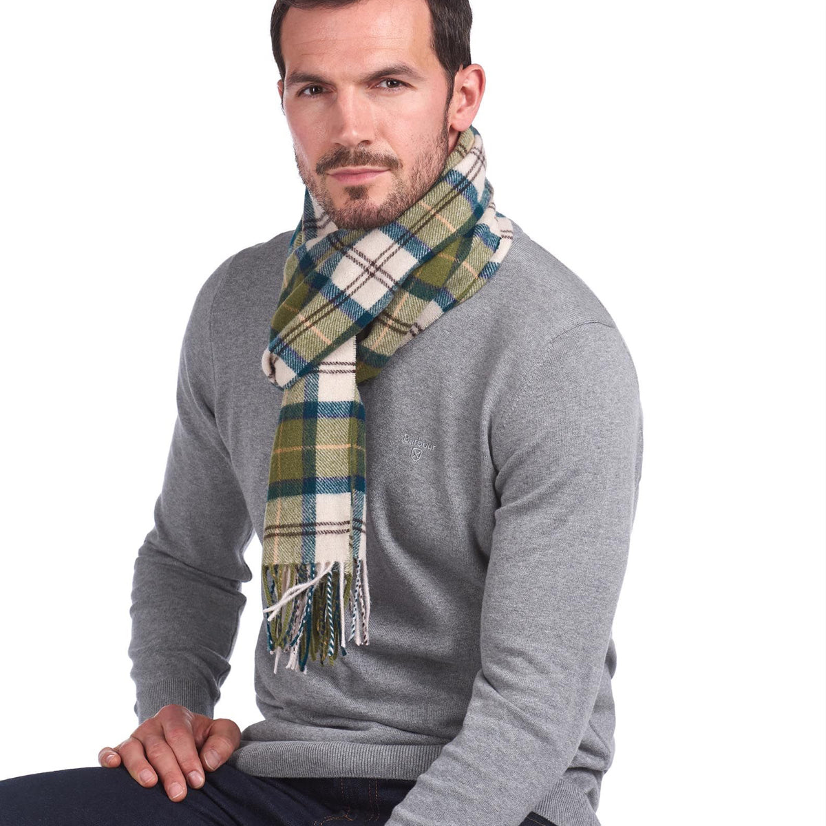 Barbour Tartan Lambswool Scarf | Ancient