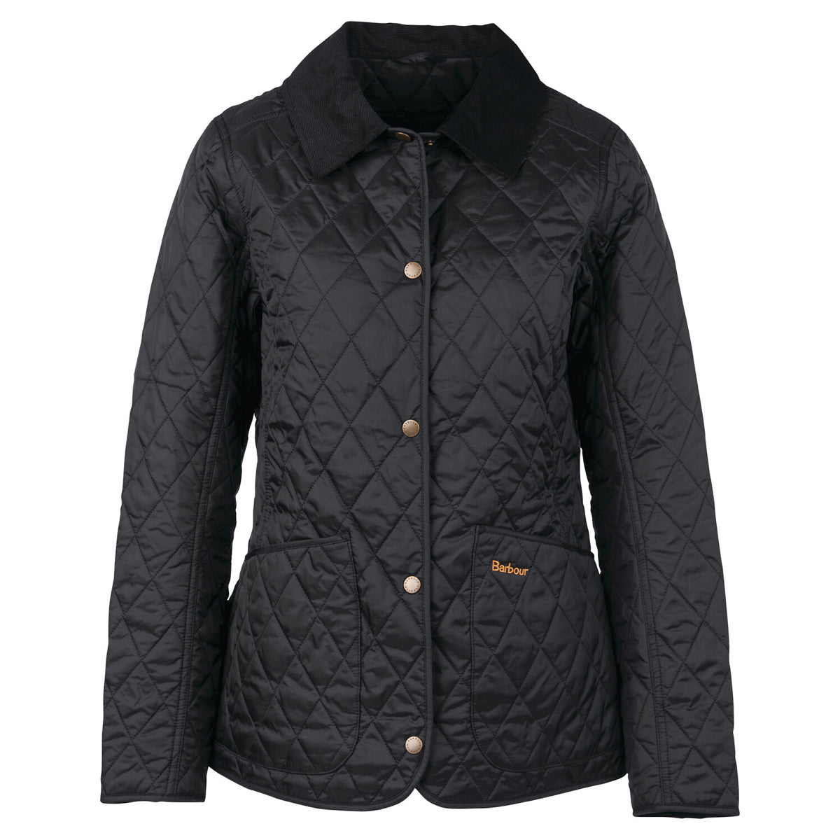 Flat view of Barbour Annandale Women's Quilted Jacket in Black