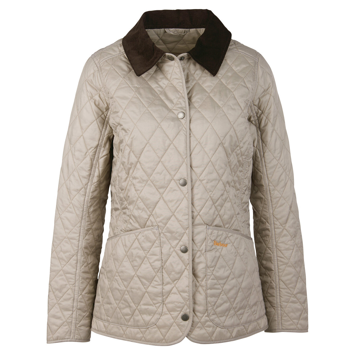 Flat view of Barbour Annandale Women's Quilted Jacket in Doeskin
