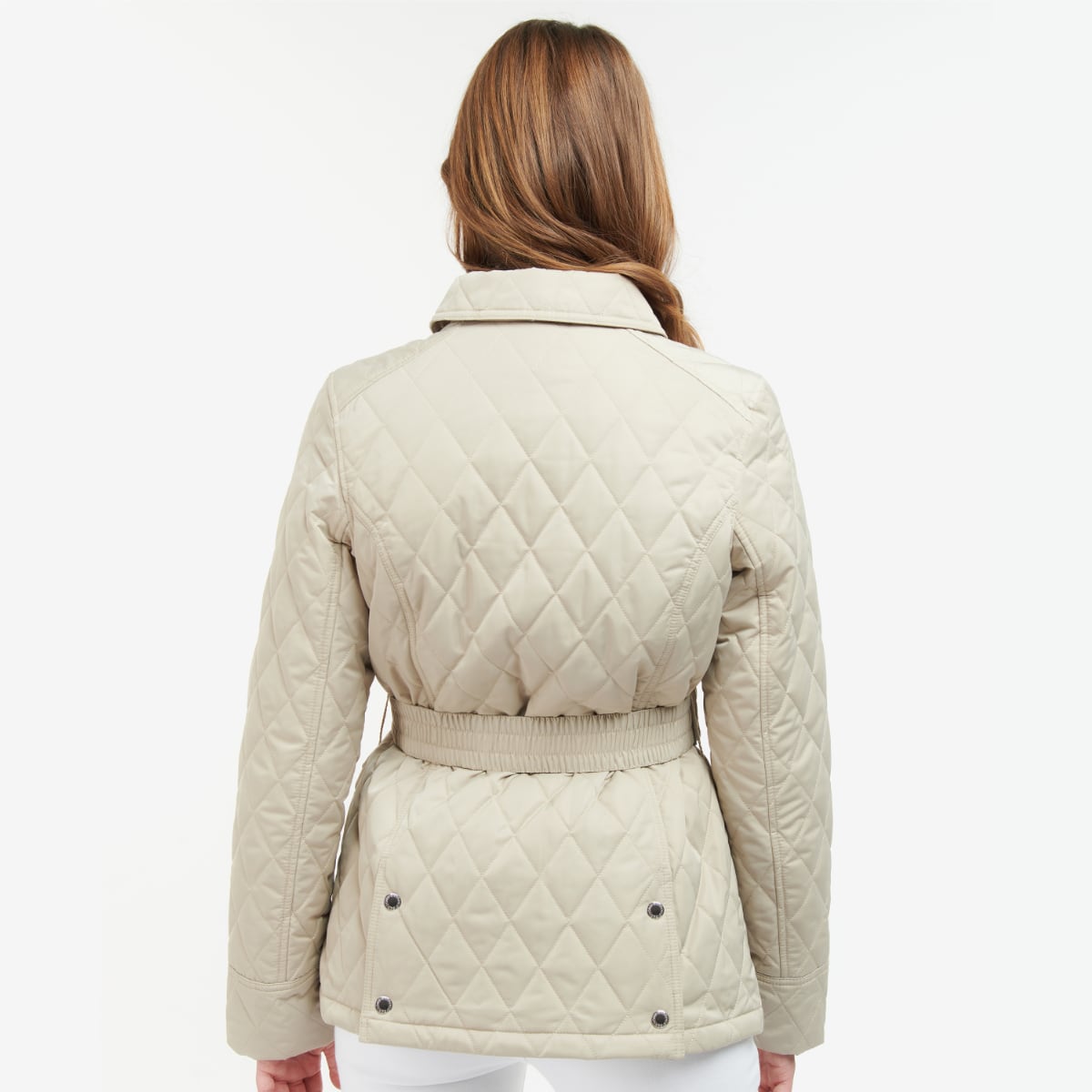 Barbour Belted Defence Women's Quilted Jacket | Light Sand