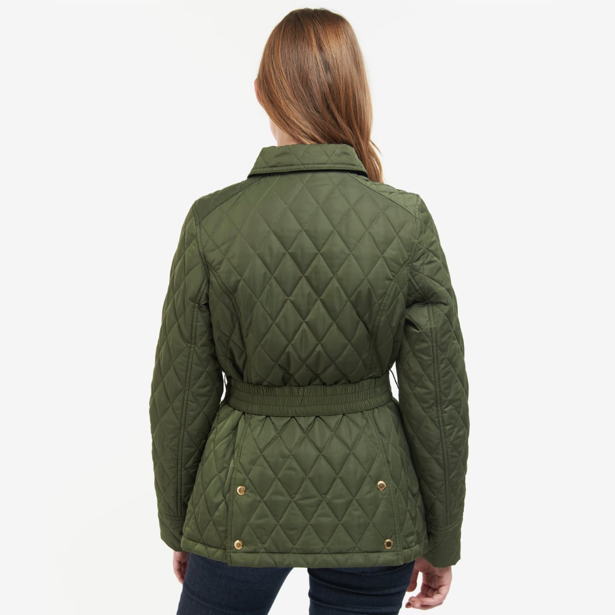 Barbour Belted Defence Women's Quilted Jacket | Olive