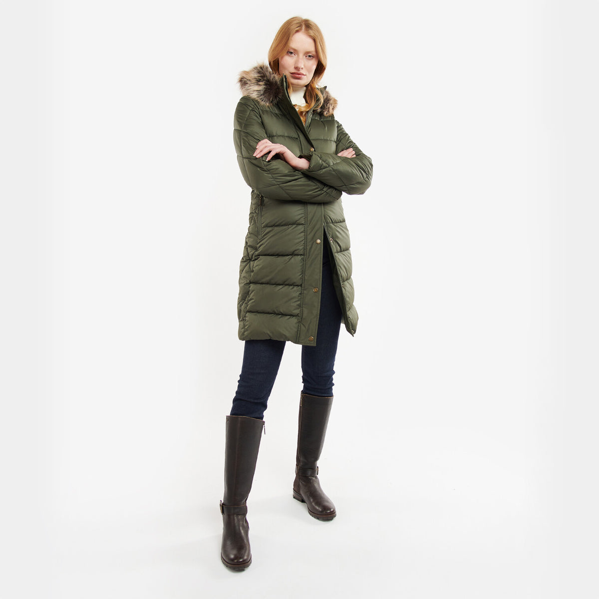 Barbour Daffodil Women's Quilted Jacket | Olive