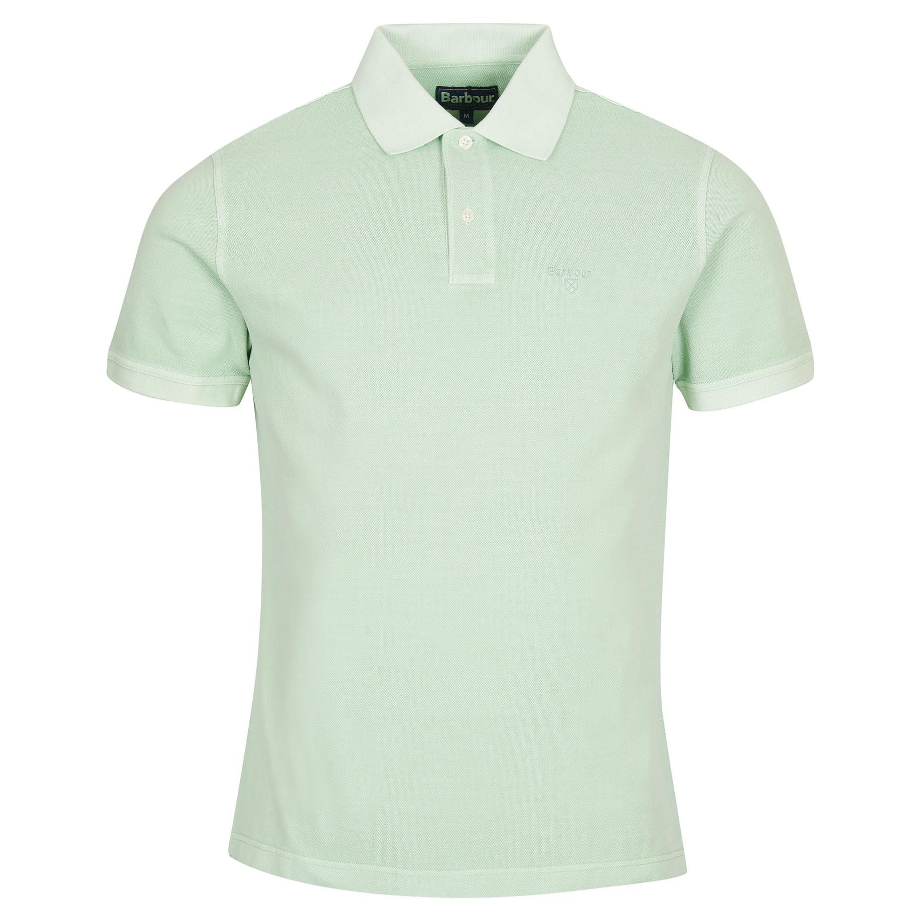 Barbour Washed Sports Polo | Dusty Mint