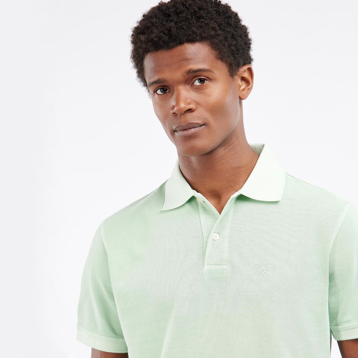 Barbour Washed Sports Polo | Dusty Mint